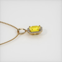 1.41 Ct. Sapphire Pendant, 14K Yellow Gold 3
