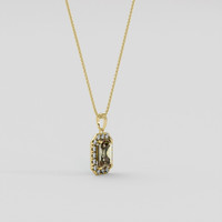 1.28 Ct. Bi Color Andalusite Pendant, 18K Yellow Gold 2