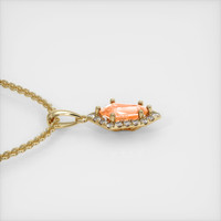 0.60 Ct. Sapphire Pendant, 18K Yellow Gold 3