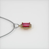 1.08 Ct. Ruby Pendant, 14K Yellow & White 3