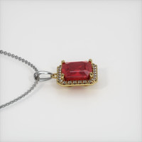 2.92 Ct. Ruby Pendant, 14K Yellow & White 3