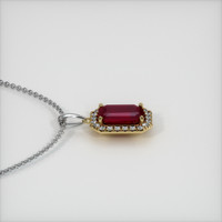 2.65 Ct. Ruby Pendant, 14K Yellow & White 3