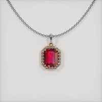 Ruby Pendant 2.06 Ct. 18K Yellow White Preview