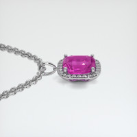 7.18 Ct. Pink Sapphire Pendant, Platinum 950 3
