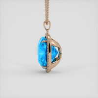 52.24 Ct. Sky Blue Topaz Pendant, 14K Rose Gold 3