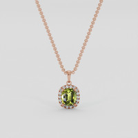 2.04 Ct. Alexandrite Pendant, 14K Rose Gold 1