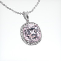 18.64 Ct. Gemstone Pendant, 18K White Gold 2