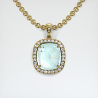 23.25 Ct. Gemstone Pendant, 14K Yellow Gold 1