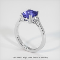 3.00 Ct. Color Change Sapphire Ring, Platinum 950 2