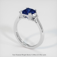 1.57 Ct. Sapphire Ring, Platinum 950 2