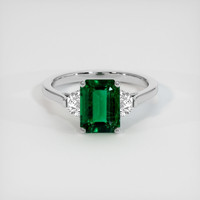 1.87 Ct. Emerald Ring, Platinum 950 1