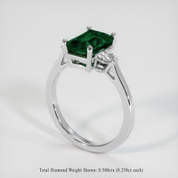 1.87 Ct. Emerald Ring, Platinum 950 2