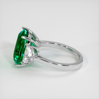 6.14 Ct. Emerald Ring, Platinum 950 4