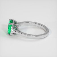 1.26 Ct. Emerald Ring, Platinum 950 4