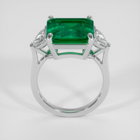 7.29 Ct. Emerald Ring, Platinum 950 3