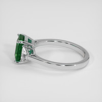 2.10 Ct. Emerald Ring, Platinum 950 4