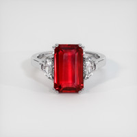 5.02 Ct. Ruby Ring, Platinum 950 1