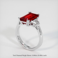 5.02 Ct. Ruby Ring, Platinum 950 2