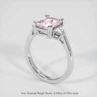 2.97 Ct. Pink Sapphire Ring, Platinum 950 2