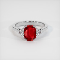 1.43 Ct. Ruby Ring, Platinum 950 1