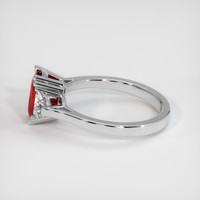 1.43 Ct. Ruby Ring, Platinum 950 4