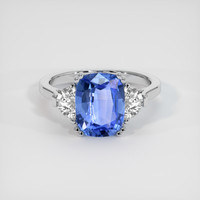 2.51 Ct. Blue Sapphire Ring, Platinum 950 1