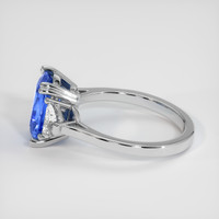2.51 Ct. Blue Sapphire Ring, Platinum 950 4