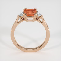 2.54 Ct. Padparadscha Sapphire Ring, 14K Rose Gold 3