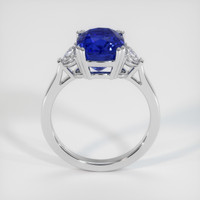 4.03 Ct. Blue Sapphire Ring, 10K White Gold 3