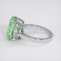 5.97 Ct. Green Tourmaline Ring, 10K White Gold 4