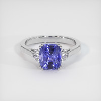 3.00 Ct. Color Change Sapphire Ring, 14K White Gold 1
