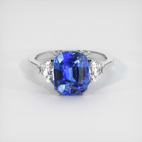 4.99 Ct. Sapphire Ring, 14K White Gold 1