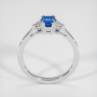0.98 Ct. Blue Sapphire Ring, 14K White Gold 3