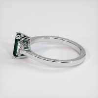 0.79 Ct. Sapphire Ring, 14K White Gold 4