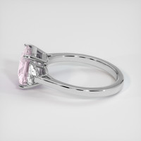 2.97 Ct. Pink Sapphire Ring, 14K White Gold 4