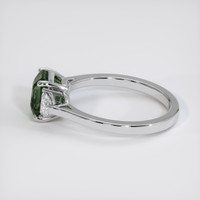 1.85 Ct. Green Sapphire Ring, 14K White Gold 4