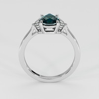 1.80 Ct. Bluish Green Sapphire Ring, 14K White Gold 3