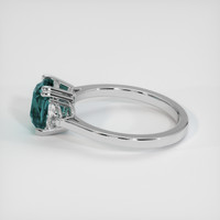 3.53 Ct. Sapphire Ring, 14K White Gold 4