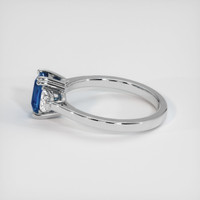 0.96 Ct. Sapphire Ring, 14K White Gold 4