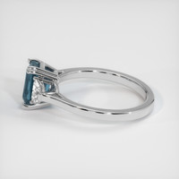 2.01 Ct. Sapphire Ring, 14K White Gold 4