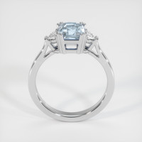 1.67 Ct. Greyish Blue Sapphire Ring, 14K White Gold 3