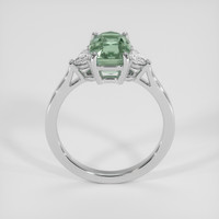 3.20 Ct. Green Sapphire Ring, 14K White Gold 3