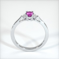 0.57 Ct. Purple Sapphire Ring, 14K White Gold 3
