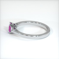 0.57 Ct. Purple Sapphire Ring, 14K White Gold 4