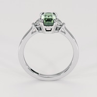 1.87 Ct. Green Sapphire Ring, 14K White Gold 3