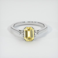 1.69 Ct. Sapphire Ring, 14K White Gold 1