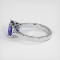 3.00 Ct. Color Change Sapphire Ring, 18K White Gold 4