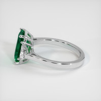 2.70 Ct. Emerald Ring, 18K White Gold 4