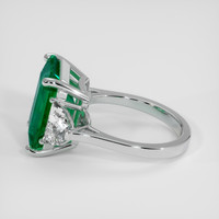 7.29 Ct. Emerald Ring, 18K White Gold 4