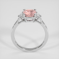 2.06 Ct. Padparadscha Sapphire Ring, 18K White Gold 3